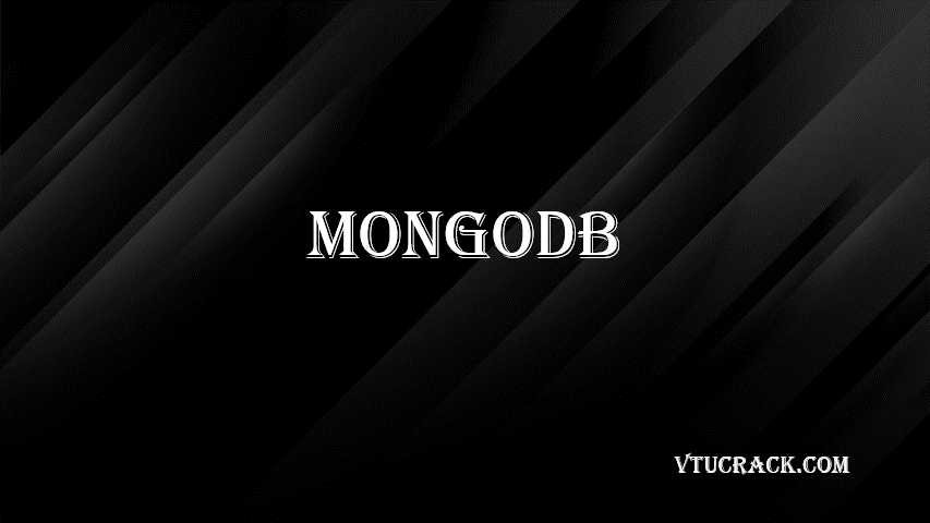 MONGODB (BDSL456B) - VTU Notes & Study Material