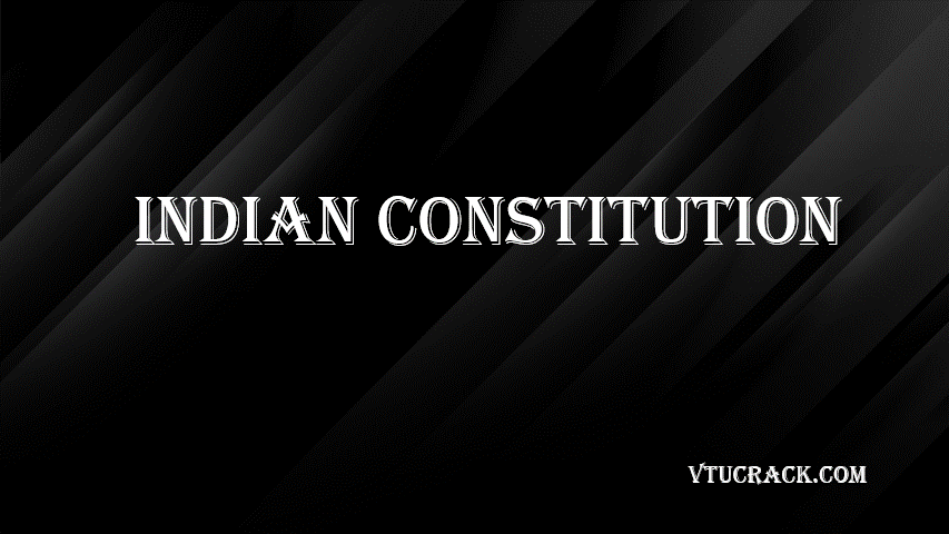 INDIAN CONSTITUTION BICOK207 - VTU Notes & Study Material